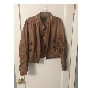 Blu Pepper Faux Leather Jacket